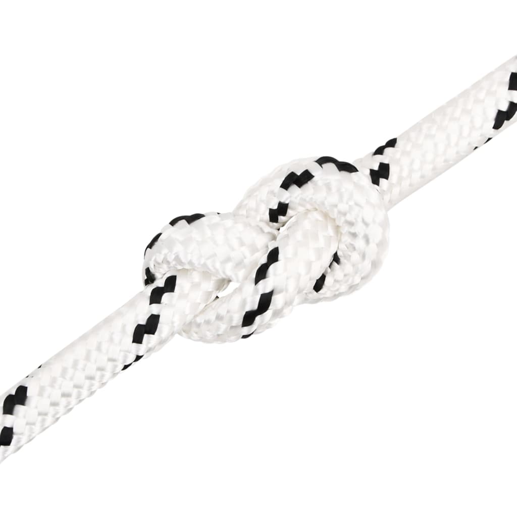 Braided Boat Rope White 16 mmx50 m Polyester