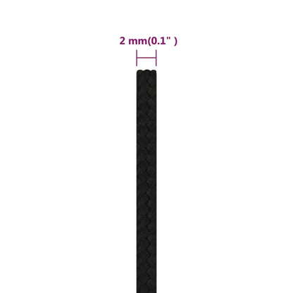Work Rope Black 2 mm 250 m Polyester