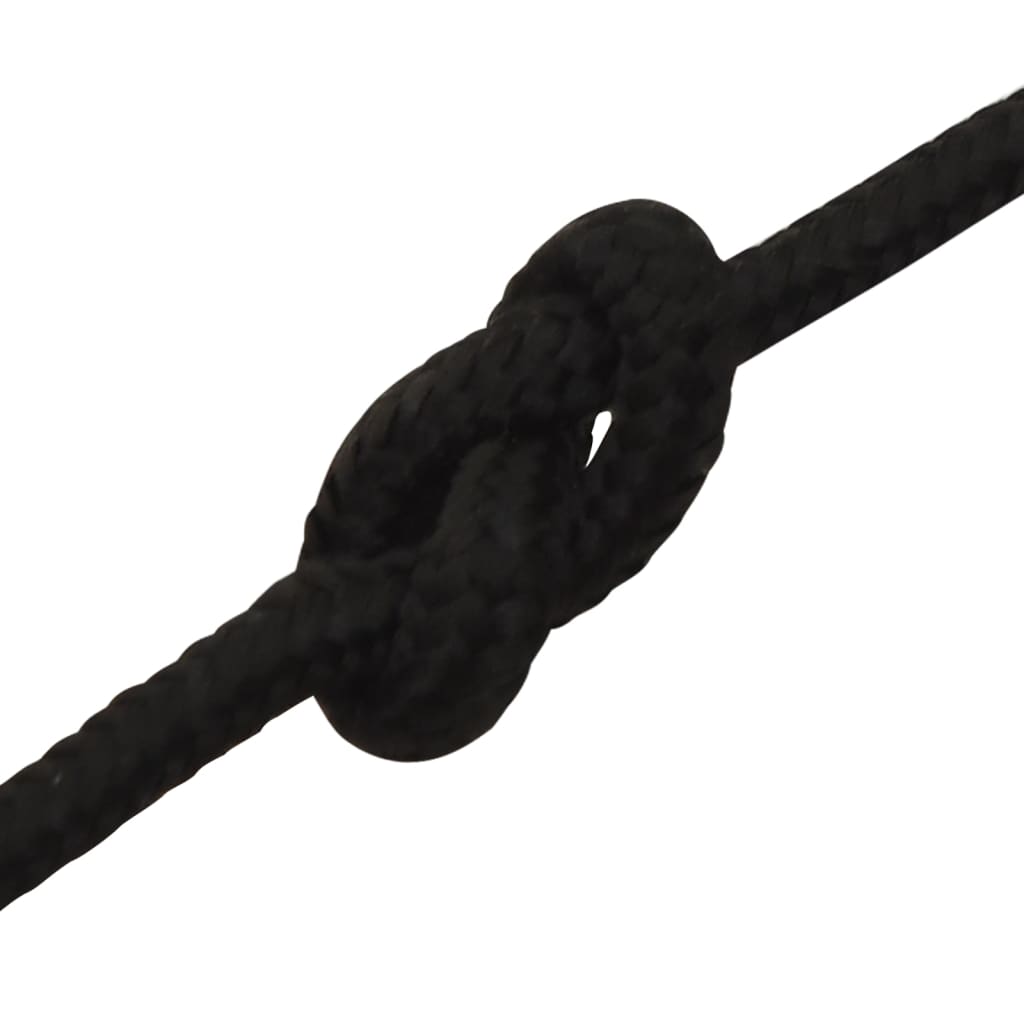 Work Rope Black 3 mm 25 m Polyester