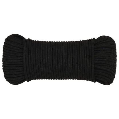 Work Rope Black 3 mm 50 m Polyester