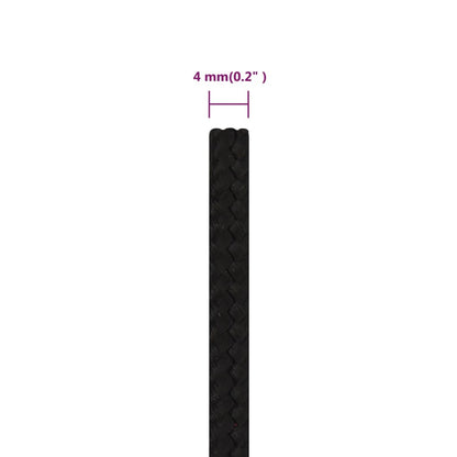 Work Rope Black 4 mm 100 m Polyester
