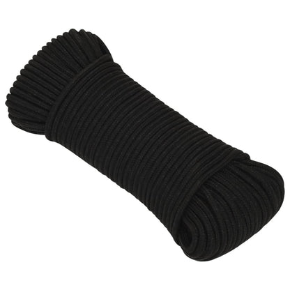 Work Rope Black 5 mm 25 m Polyester