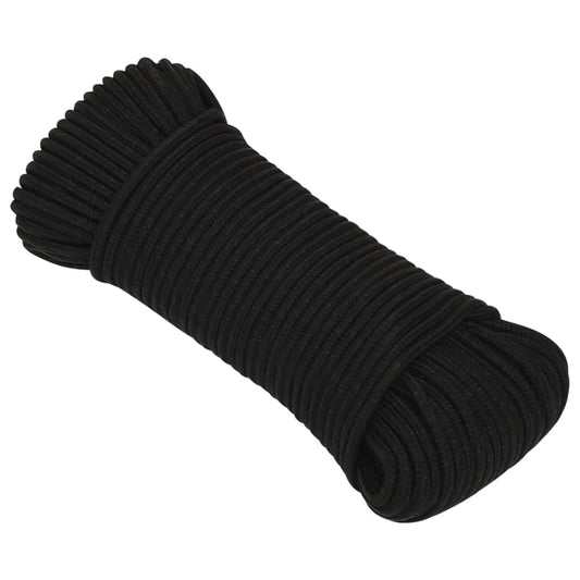 Work Rope Black 5 mm 25 m Polyester