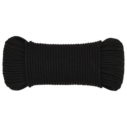 Work Rope Black 5 mm 25 m Polyester