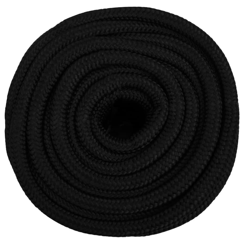 Work Rope Black 16 mm 25 m Polyester