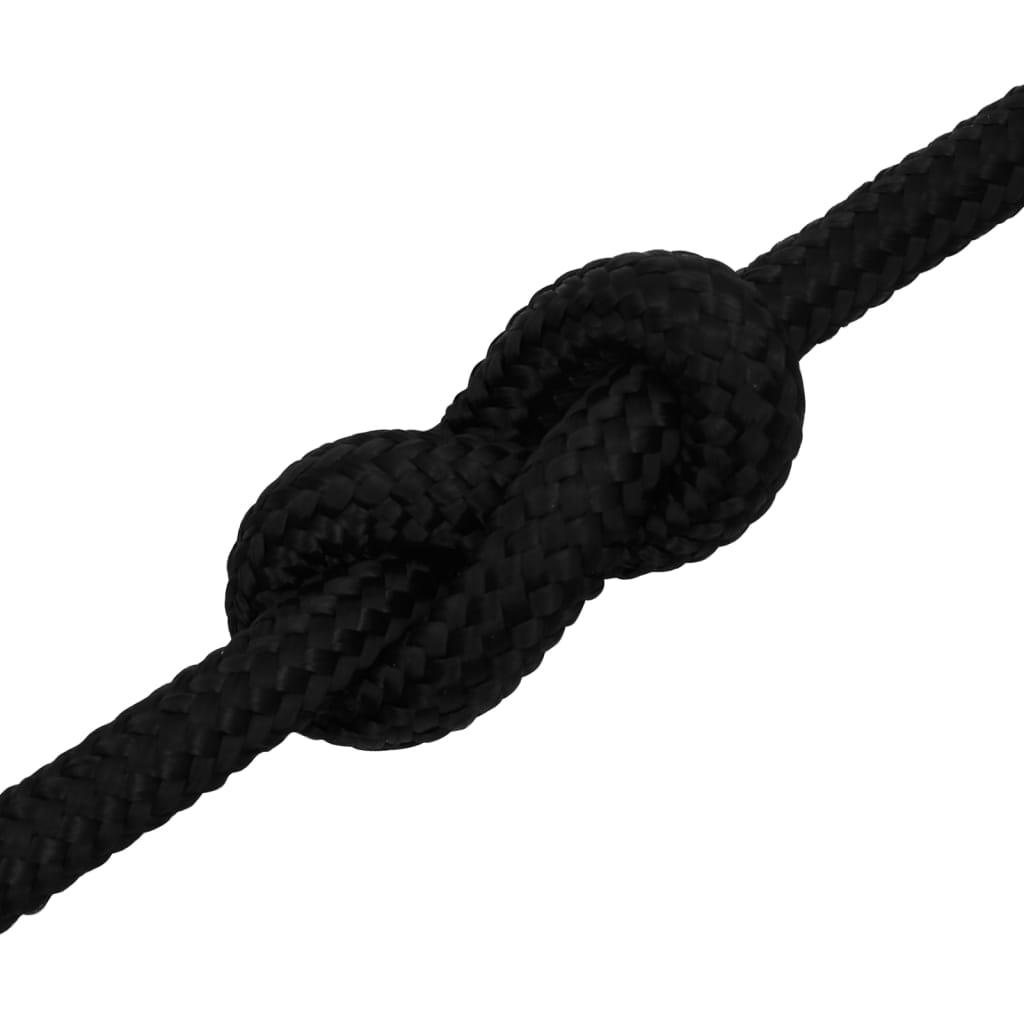 Work Rope Black 16 mm 25 m Polyester