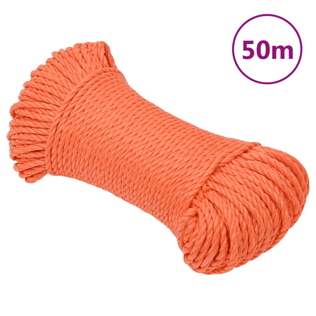 Work Rope Orange 3 mm 50 m Polypropylene