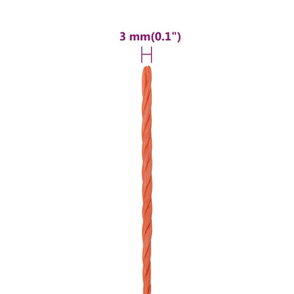 Work Rope Orange 3 mm 100 m Polypropylene