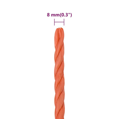 Work Rope Orange 8 mm 25 m Polypropylene