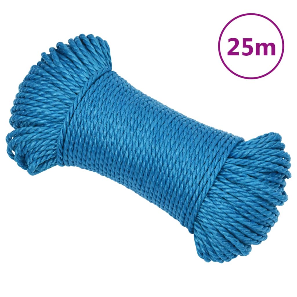 Work Rope Blue 6 mm 25 m Polypropylene