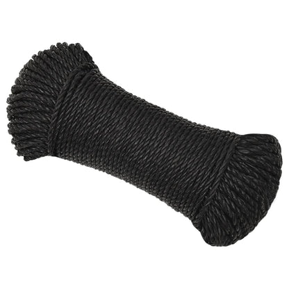 Work Rope Black 8 mm 250 m Polypropylene