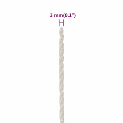Work Rope White 3 mm 25 m Polypropylene