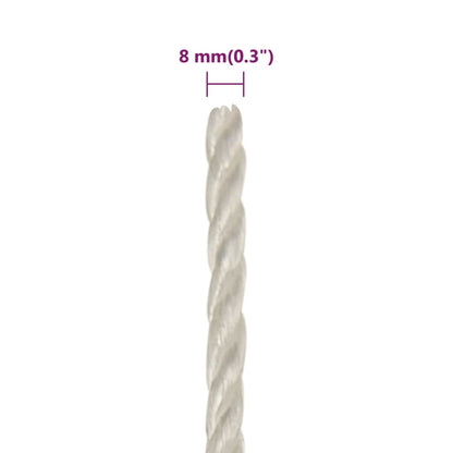 Work Rope White 8 mm 50 m Polypropylene
