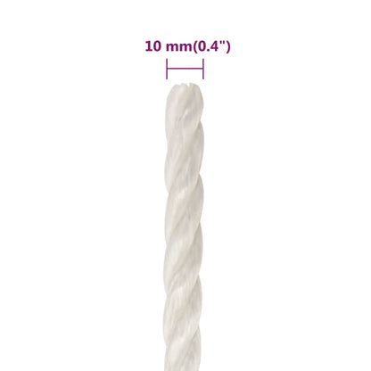 Work Rope White 10 mm 250 m Polypropylene