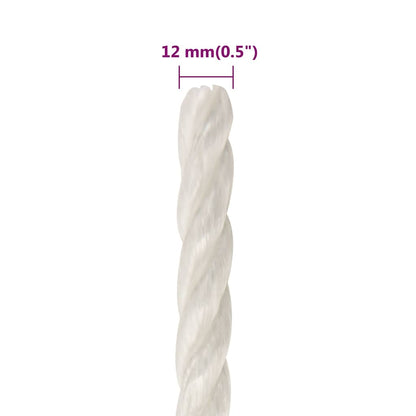 Work Rope White 12 mm 500 m Polypropylene