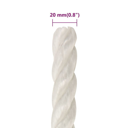 Work Rope White 20 mm 50 m Polypropylene