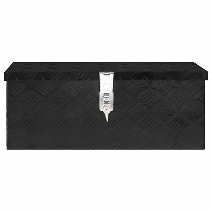152249 vidaXL Storage Box Black 60x23,5x23 cm Aluminium