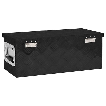 152249 vidaXL Storage Box Black 60x23,5x23 cm Aluminium