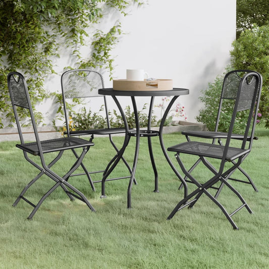 Garden Dining Set | Anthracite | Expanded metal mesh with e-coating
