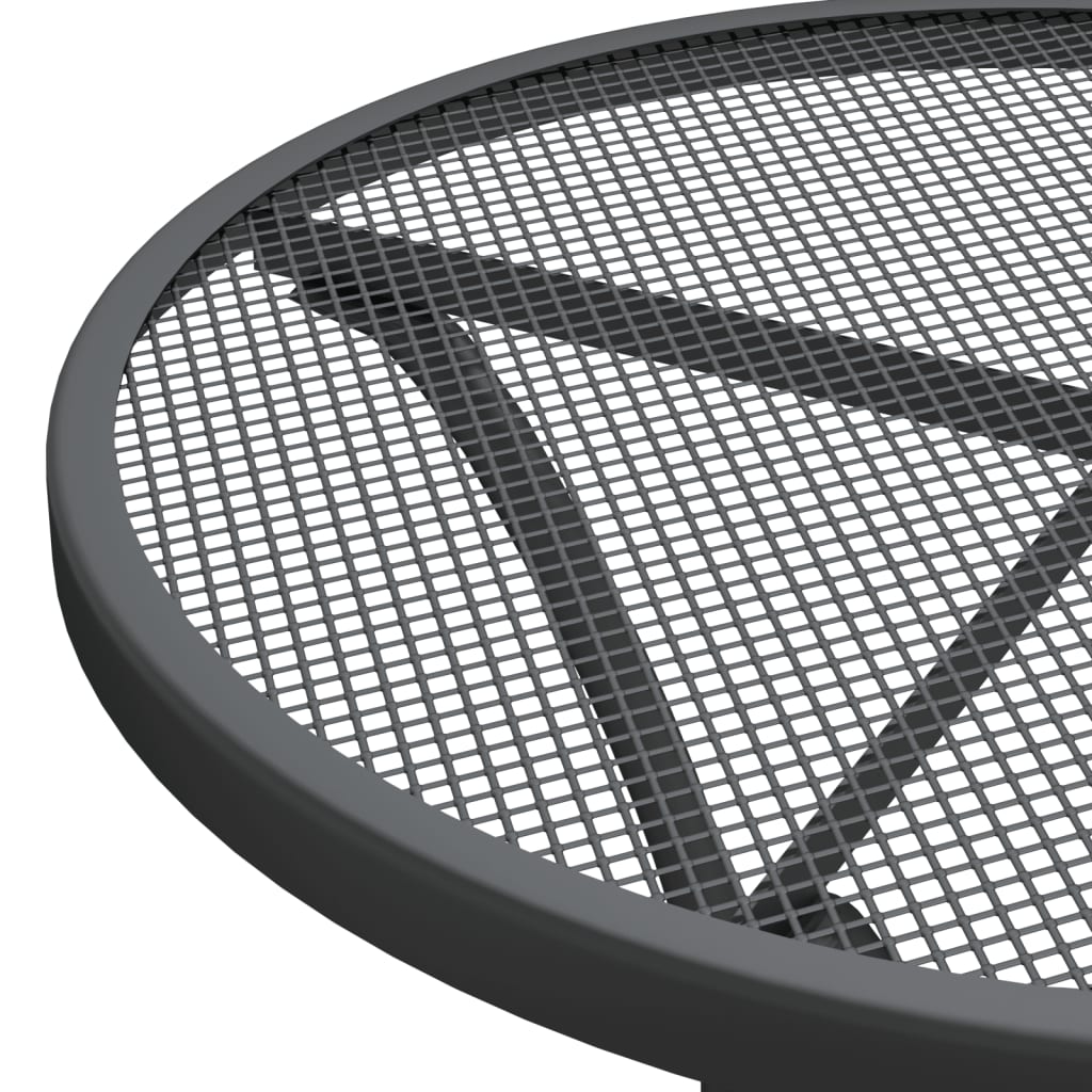 Garden Dining Set | Anthracite | Expanded metal mesh | Compact | Foldable