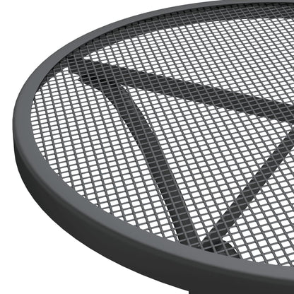 Garden Dining Set | Anthracite | Expanded metal mesh | Compact | Foldable