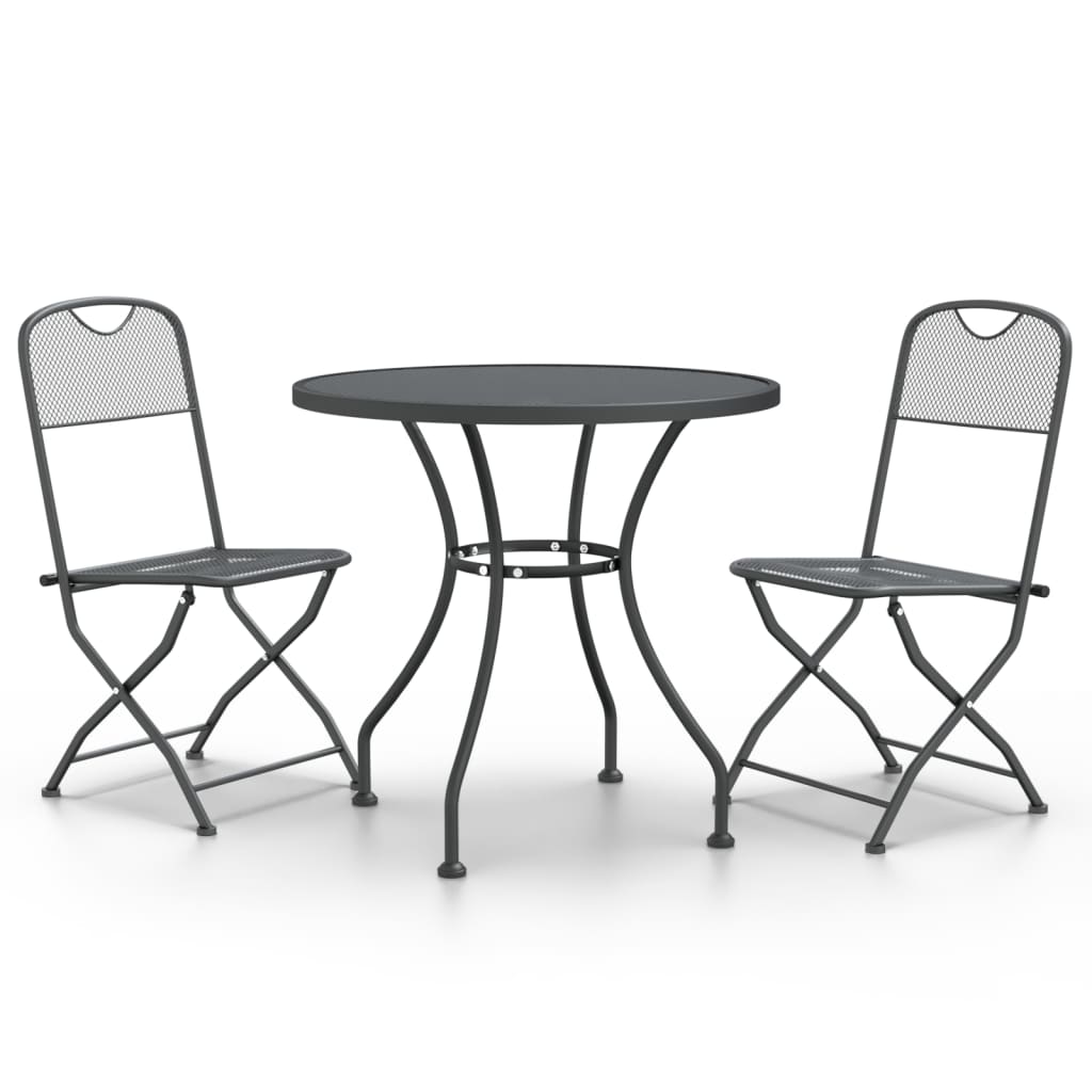Garden Dining Set | Anthracite | Expanded metal mesh with e-coating