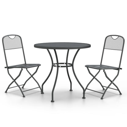 Garden Dining Set | Anthracite | Expanded metal mesh with e-coating