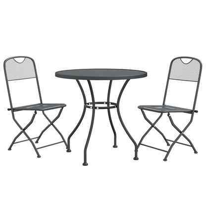 Garden Dining Set | Anthracite | Expanded metal mesh with e-coating