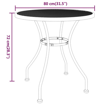 Garden Dining Set | Anthracite | Expanded metal mesh with e-coating