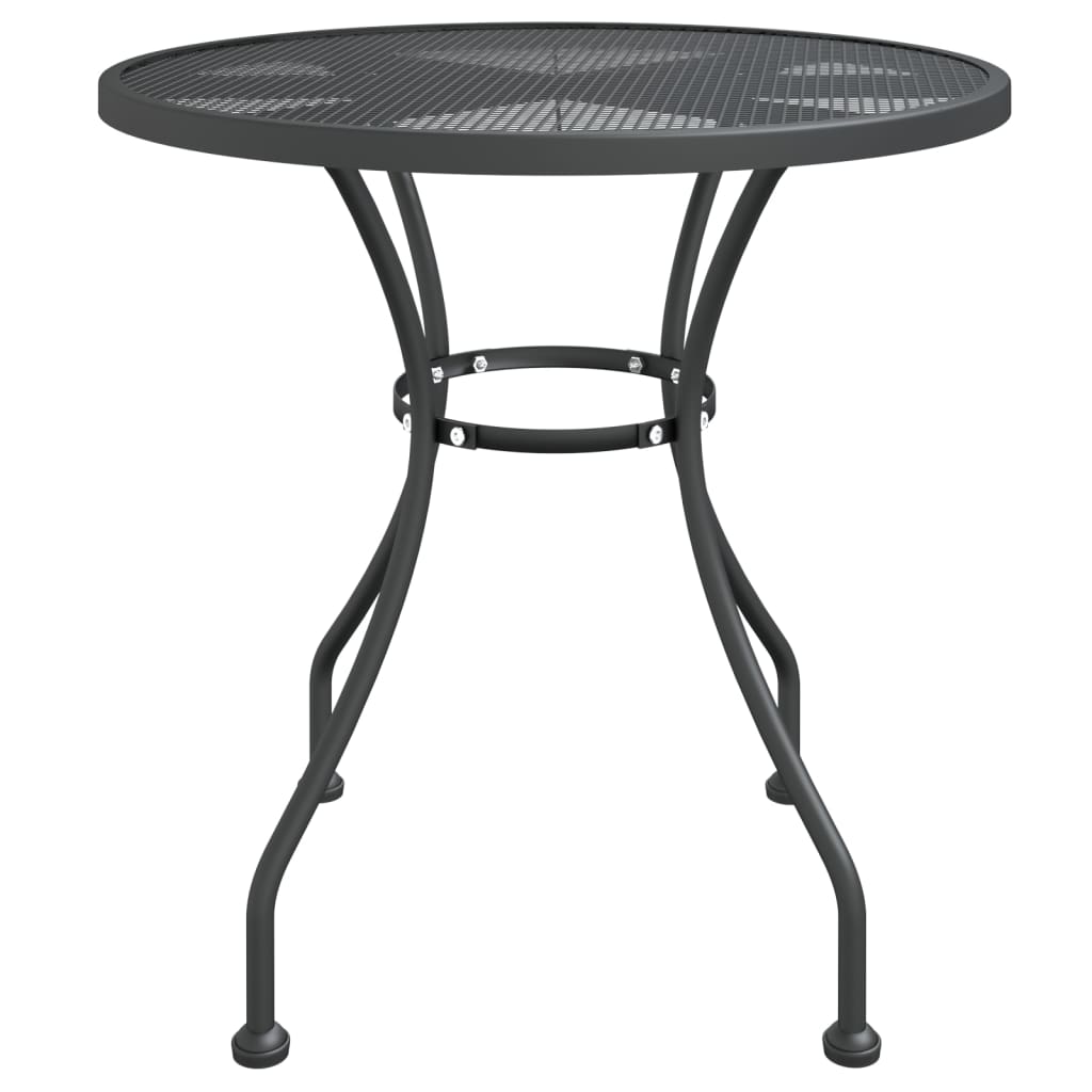 Garden Dining Set | Anthracite | Expanded metal mesh | Medium | Foldable