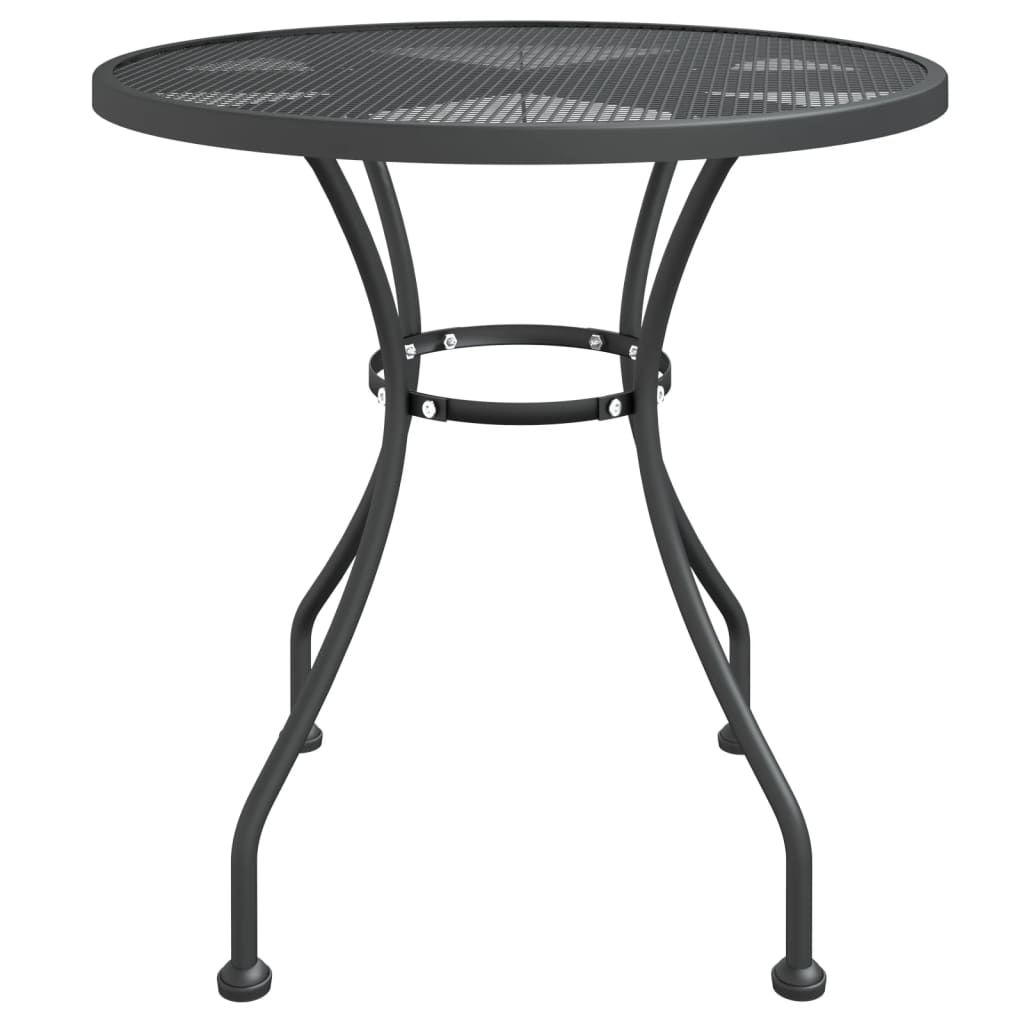 Garden Dining Set | Anthracite | Expanded metal mesh | Medium | Foldable