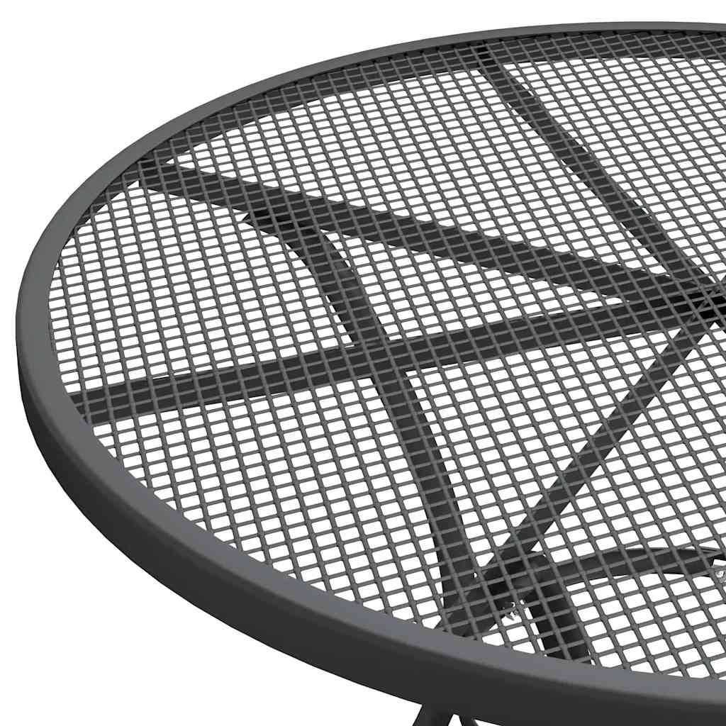 Garden Dining Set | Anthracite | Expanded metal mesh | Medium | Foldable