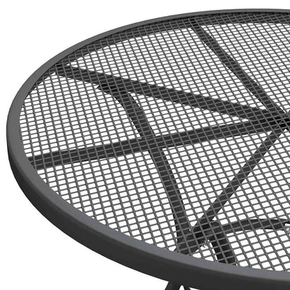 Garden Dining Set | Anthracite | Expanded metal mesh | Medium | Foldable