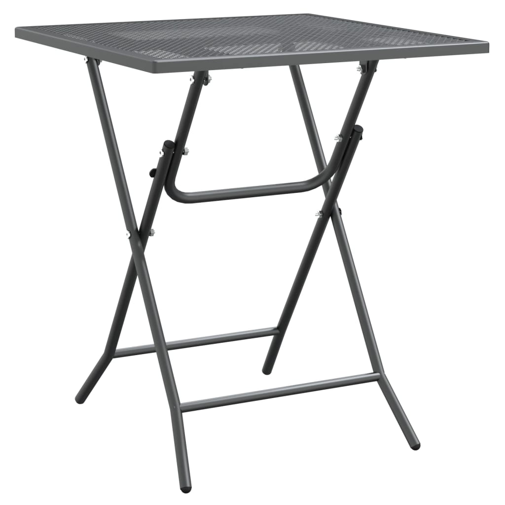 Garden Dining Set | Anthracite | Expanded metal mesh | Foldable