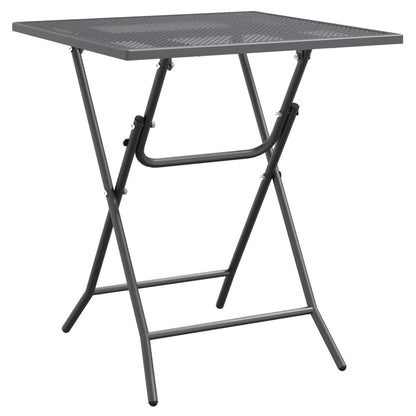 Garden Dining Set | Anthracite | Expanded metal mesh | Foldable