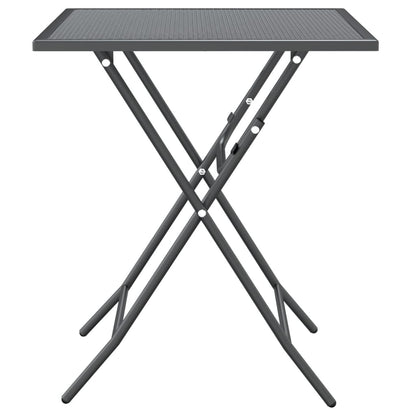 Garden Dining Set | Anthracite | Expanded metal mesh | Foldable
