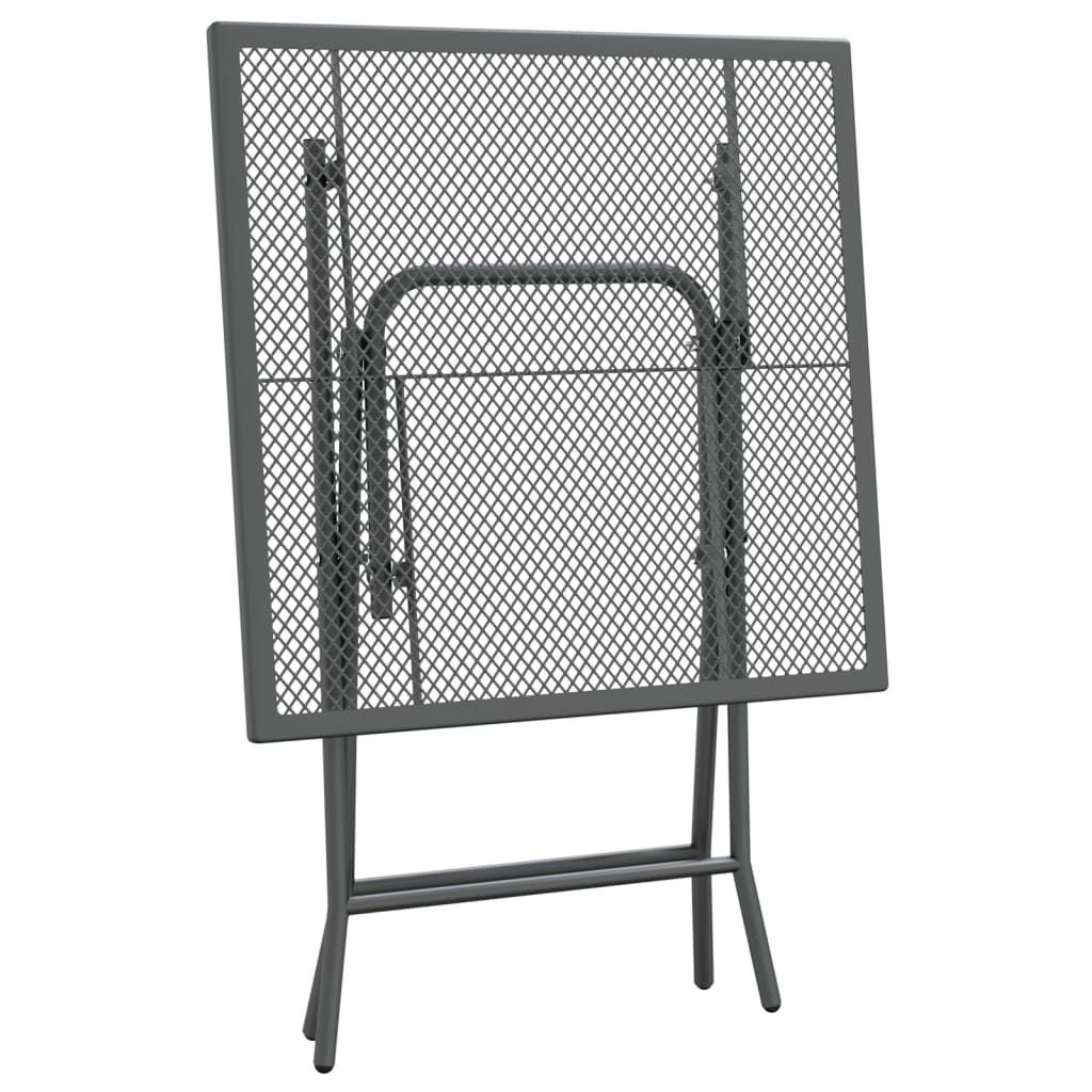 Garden Dining Set | Anthracite | Expanded metal mesh | Foldable