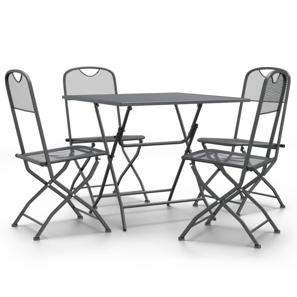 Garden Dining Set | Anthracite | Expanded metal mesh