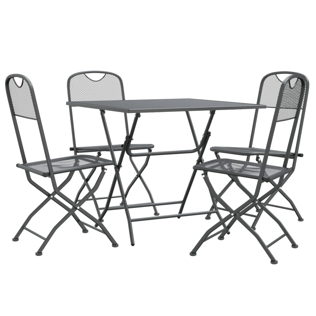 Garden Dining Set | Anthracite | Expanded metal mesh