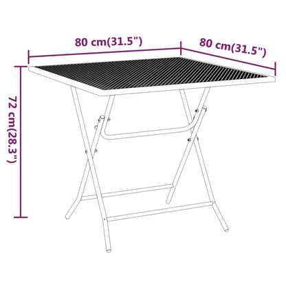 Garden Dining Set | Anthracite | Expanded metal mesh
