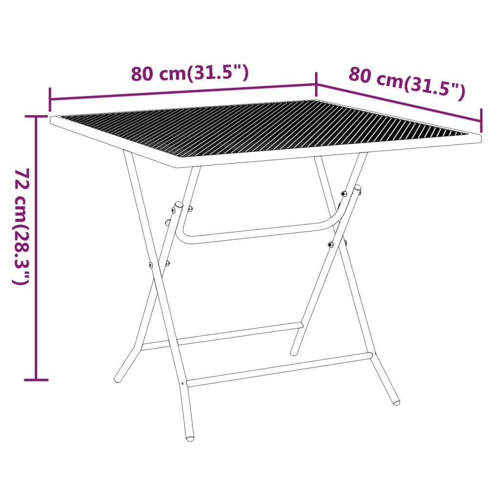 Garden Dining Set | Anthracite