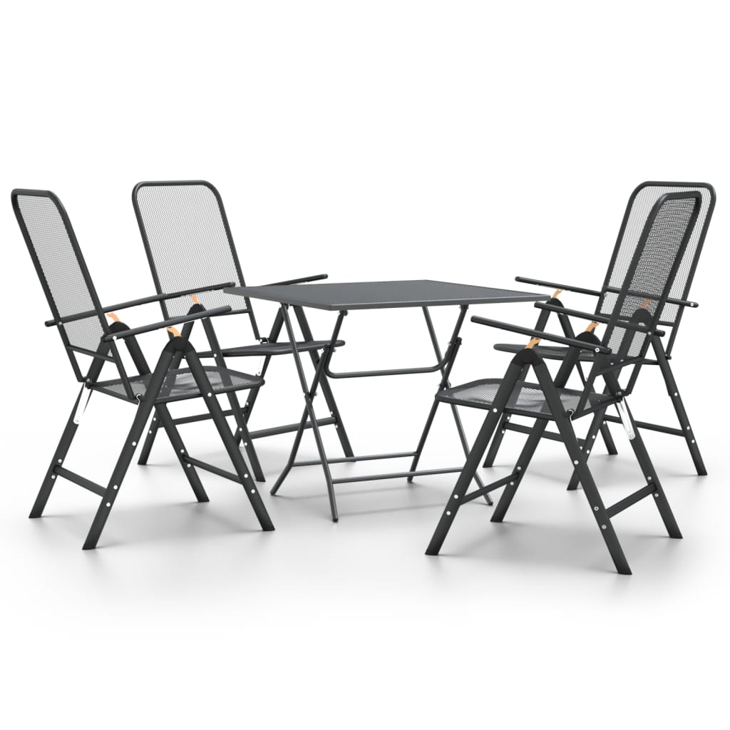 Garden Dining Set | Anthracite | Expanded metal mesh with e-coating
