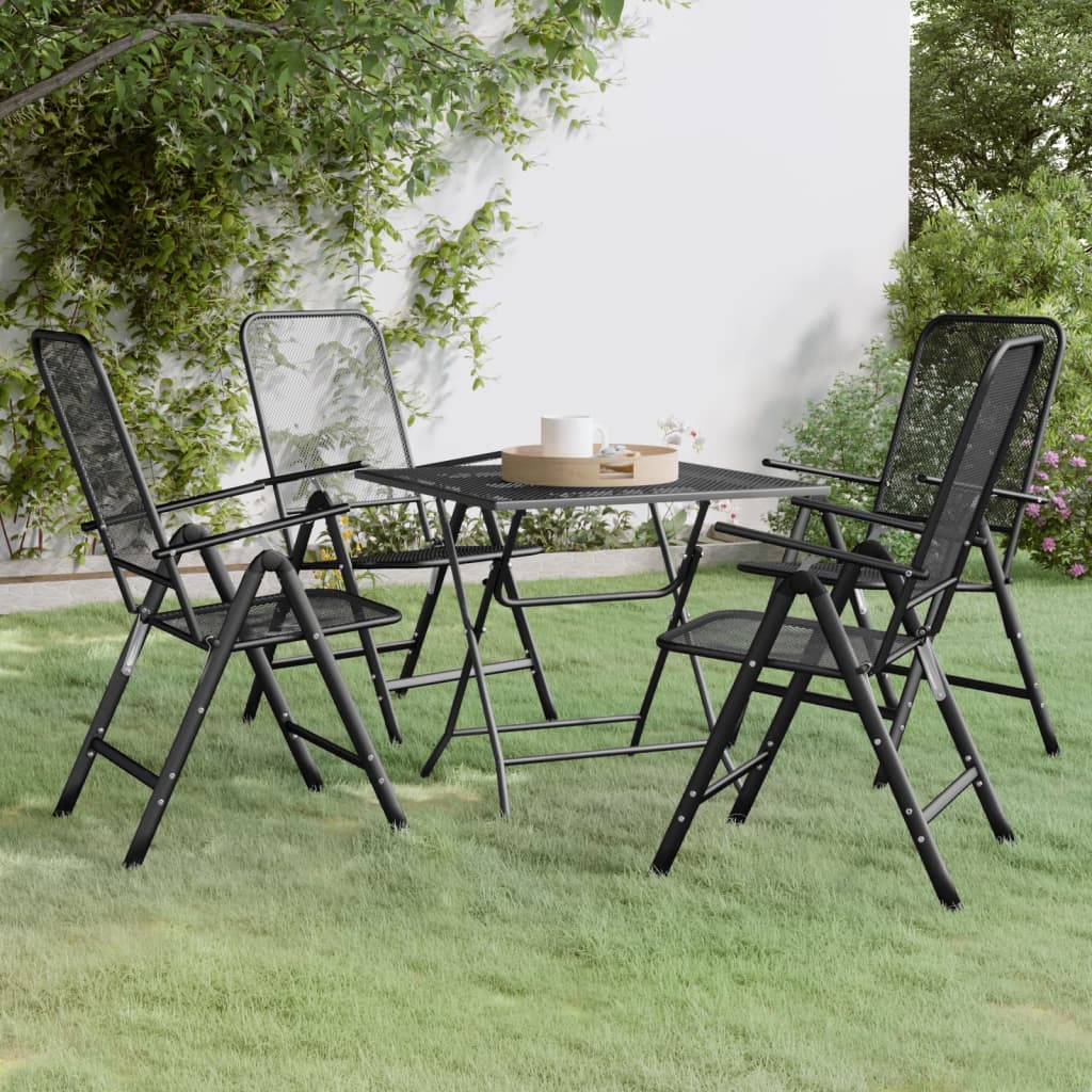 Garden Dining Set | Anthracite | Expanded metal mesh with e-coating