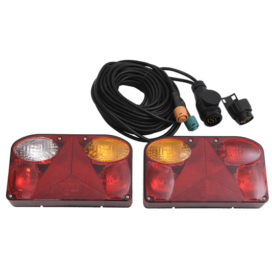 Trailer Lights 2 pcs Red 23x6x13 cm 12V Classic Bulb