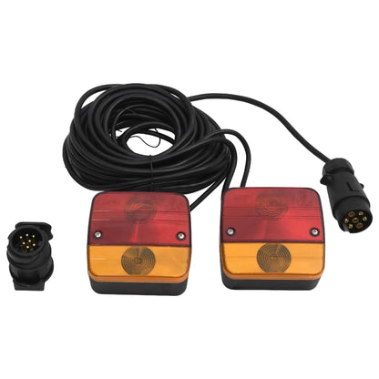 Trailer Lights 2 pcs Red 10.5x5x9.5 cm 12V Classic Bulb