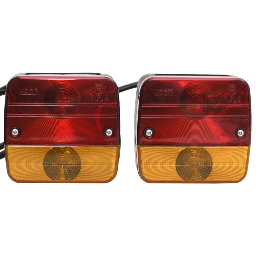 Trailer Lights 2 pcs Red 10.5x5x9.5 cm 12V Classic Bulb