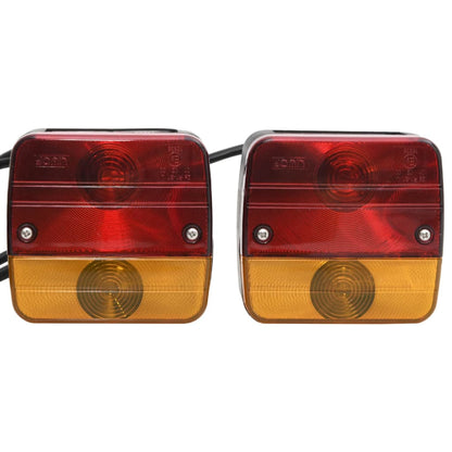 Trailer Lights 2 pcs Red 10.5x5x9.5 cm 12V Classic Bulb