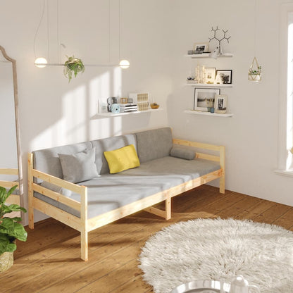 Day Bed without Mattress 90x190cm Solid Wood Pine
