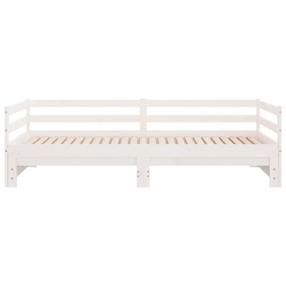 Pull-out Day Bed without Mattress White 90x190 cm