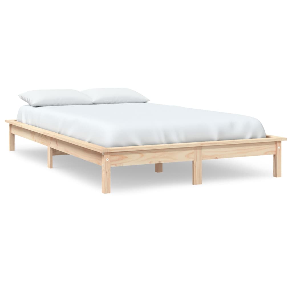 Bed Frame | Natural Pine | Solid Pine Wood | Double | Durable | Bed Frame